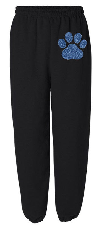 Glitter Paw Navy Sweatpants