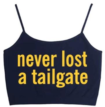 Never Lost A Tailgate Seamless Crop Top