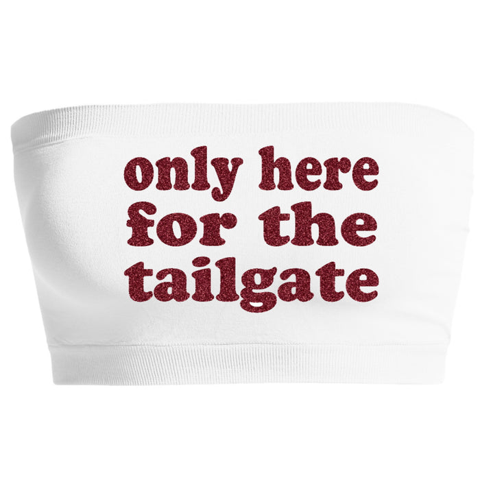 Only Here For The Tailgate Glitter Seamless Bandeau (Available in 2 Colors)