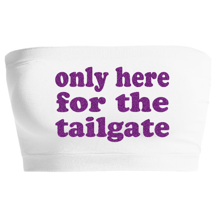Only Here For The Tailgate Glitter Seamless Bandeau (Available in 2 Colors)