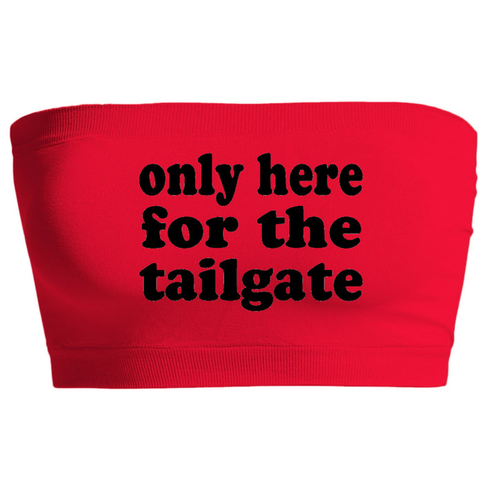 Only Here For The Tailgate Seamless Bandeau (Available in 2 Colors)
