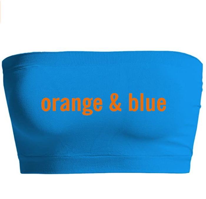 Orange & Blue Seamless Bandeau (Available in 3 Colors)