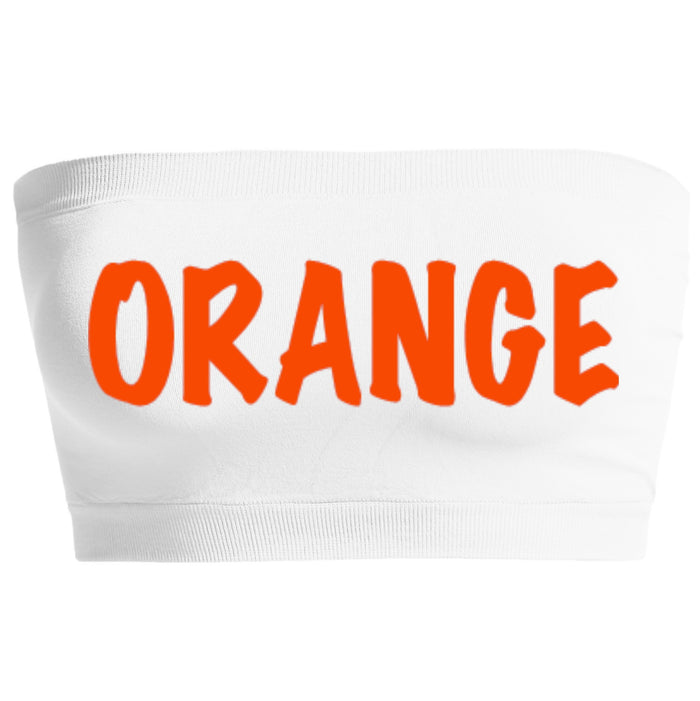 Orange Seamless Bandeau (Available in 2 Colors)