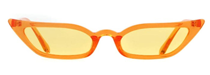 Orange Rectangular Cat Eye Glasses