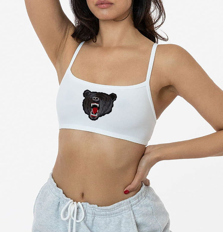 Custom Embroidered Team Patch Zadie Bralette (Available In 5