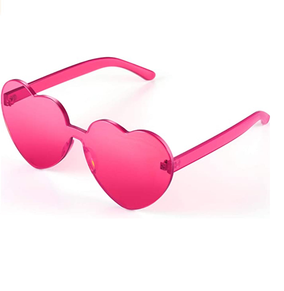 Custom Text Heart Sunglasses (24 Colors Available)