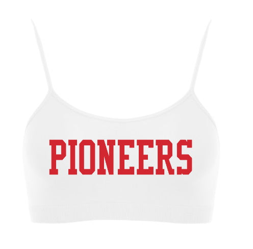 Pioneers Seamless Spaghetti Strap Super Crop Top (Available in Two Colors)