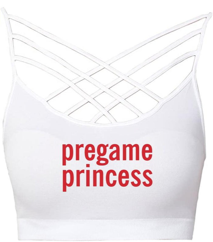 Pregame Princess Criss Cross Seamless Crop Top (Available in 2 Colors)