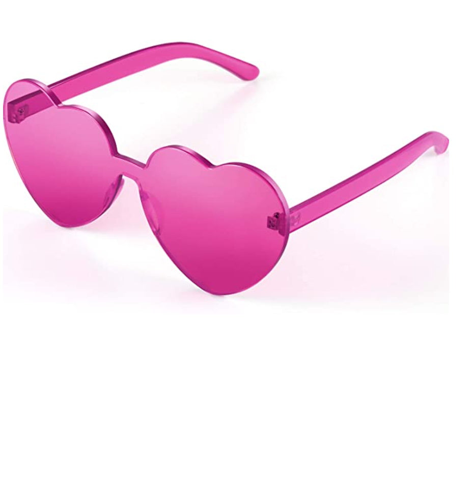 Custom Text Heart Sunglasses (24 Colors Available)