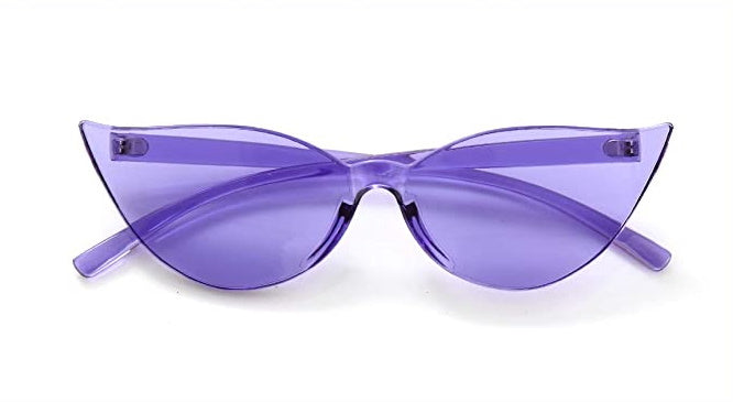 Purple Rimless Cat Eye Glasses