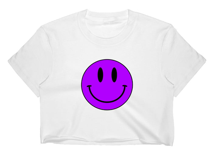Happy Game Day Raw Hem Cropped Tee (Available in 2 Colors)