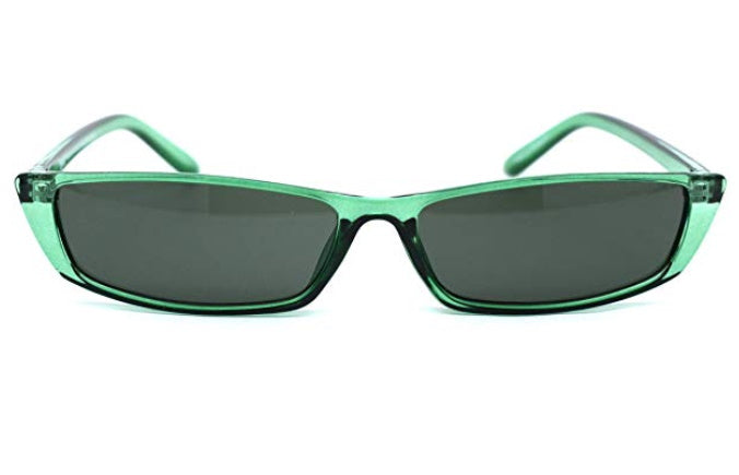 Green Rectangular Cat Eye Glasses