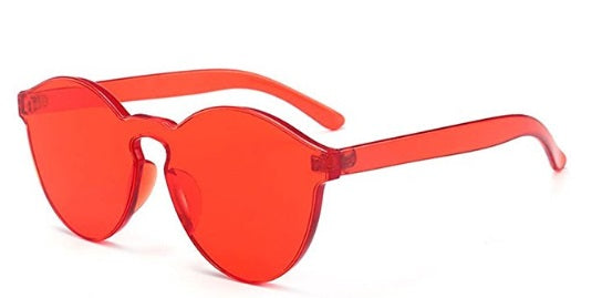 Red Frameless Candy Colored Glasses