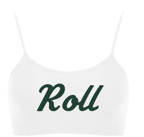 Roll Seamless Spaghetti Strap Super Crop Top