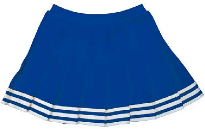 Royal Blue & White Pleated Cheer Skirt