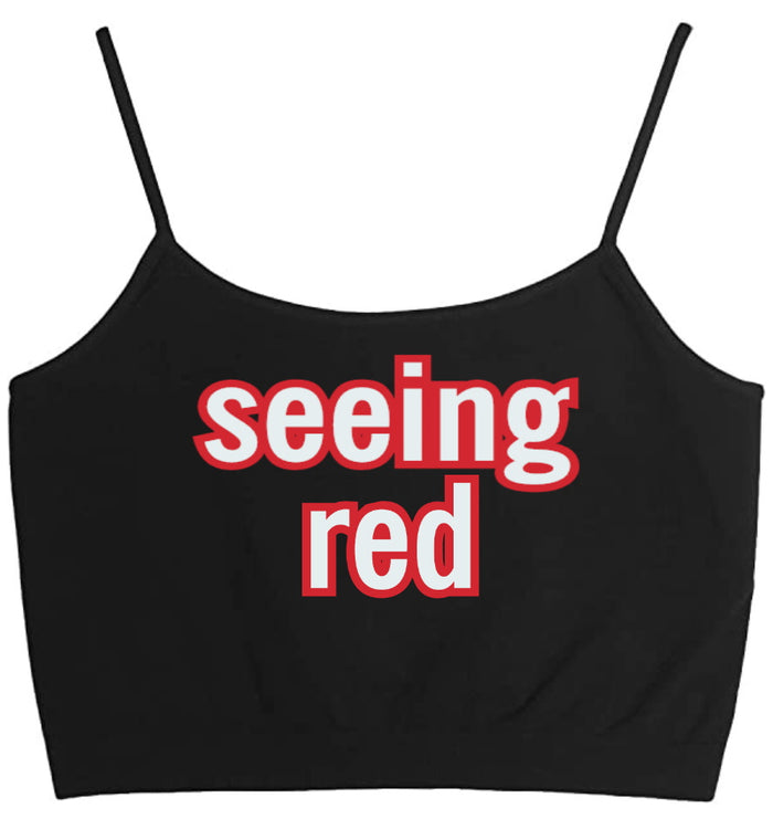 Seeing Red Seamless Crop Top (Available in 2 Colors)