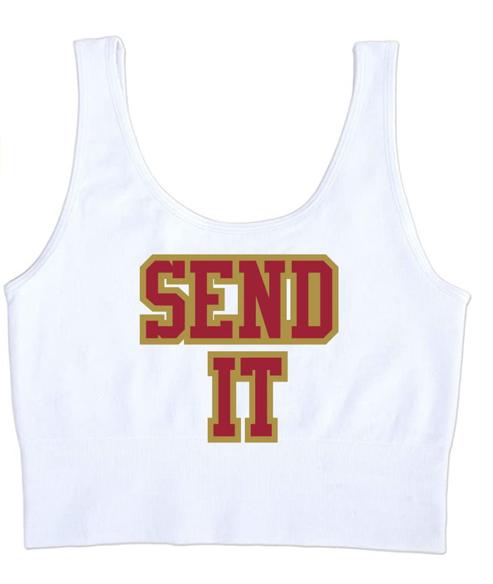 Send It Seamless Tank Crop Top (Available in 2 Colors)