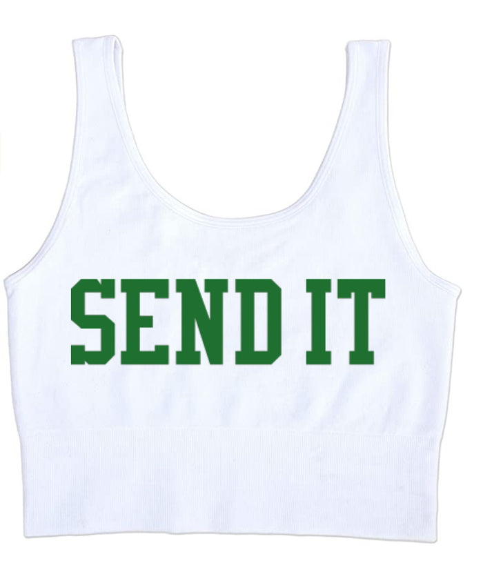 Send It Seamless Tank Crop Top (Available in 2 Colors)