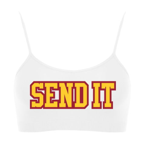 Send It Seamless Spaghetti Strap Super Crop Top (Available in 2 Colors)