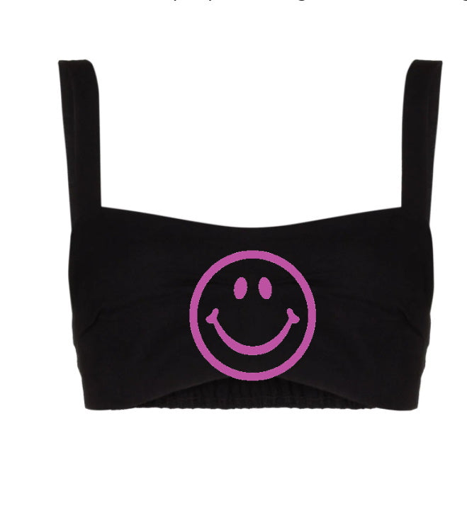 Happy Game Day Glitter Cali Crop Top