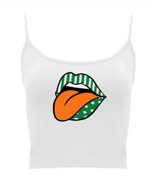 Game Day Star & Stripes Seamless Crop Top