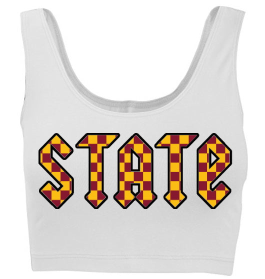 Checks Tank Crop Top (Available in 2 Colors)