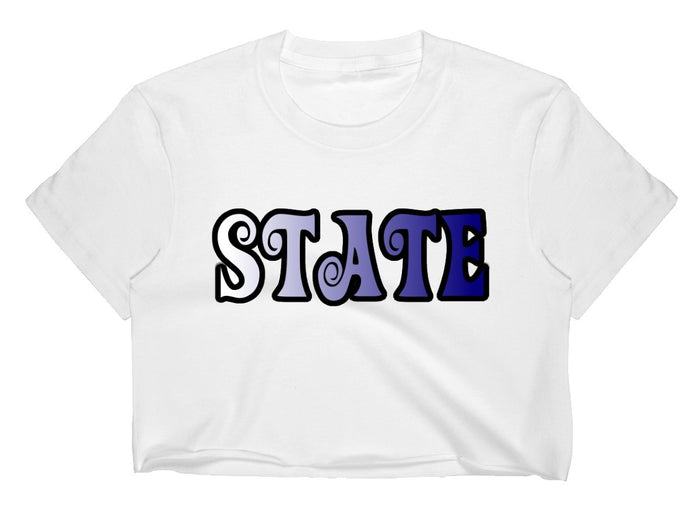 State Groovy Raw Hem Cropped Tee (Available in 2 Colors)