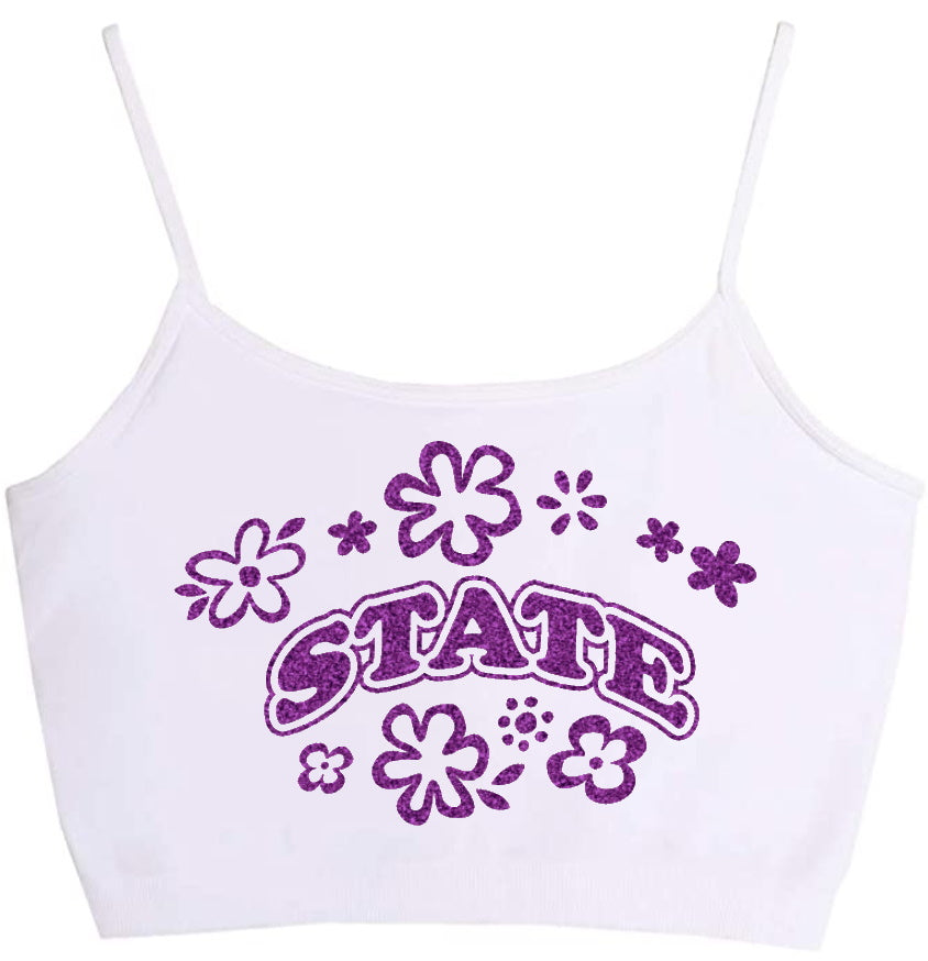 State Glitter Seamless Crop Top