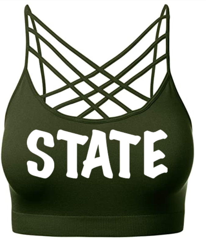 State Criss Cross Seamless Crop Top (Available in 2 Colors)