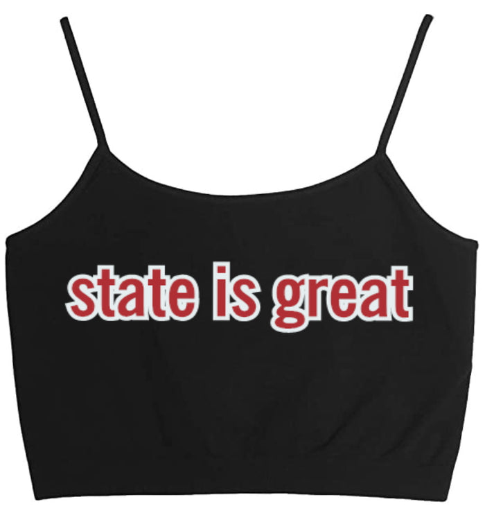 State Is Great Seamless Crop Top