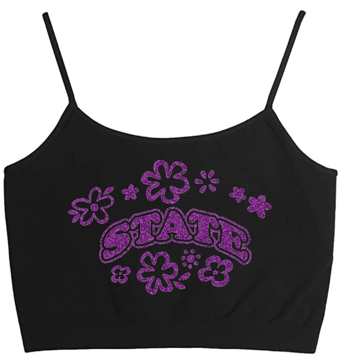 State Glitter Seamless Crop Top