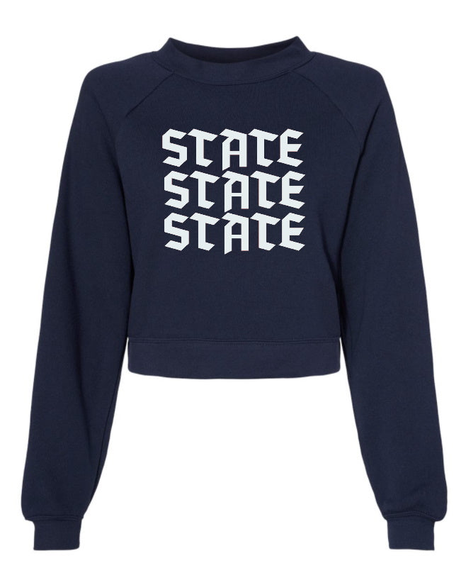 State State State Cropped Crewneck