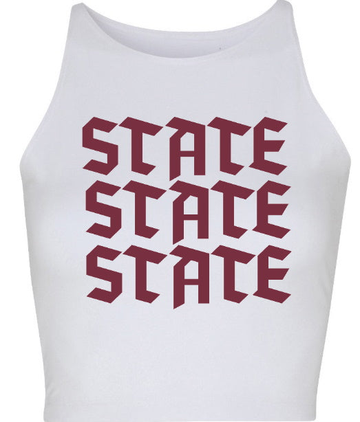 State State State Seamless Crop Top (Available in 2 Colors)
