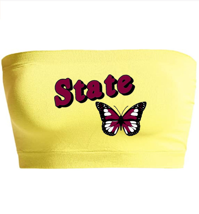 State Butterfly Seamless Bandeau (Available in 2 Colors)