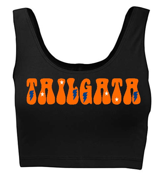 Tailgata Stars & Bolts Tank Crop Top (Available in 2 Colors)