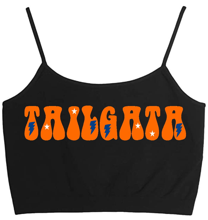 Tailgata Stars & Bolts Seamless Crop Top (Available in 2 Colors)