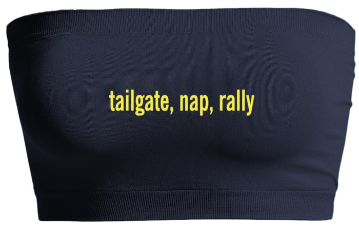 Tailgate, Nap, Rally Navy Seamless Bandeau
