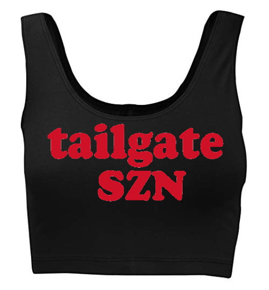Tailgate SZN Tank Crop Top (Available in 2 Colors)