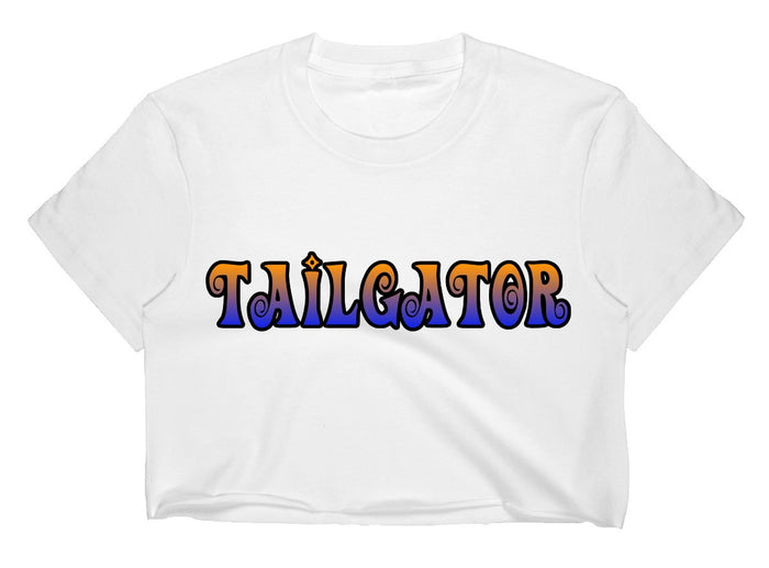 Tailgator Raw Hem Cropped Tee