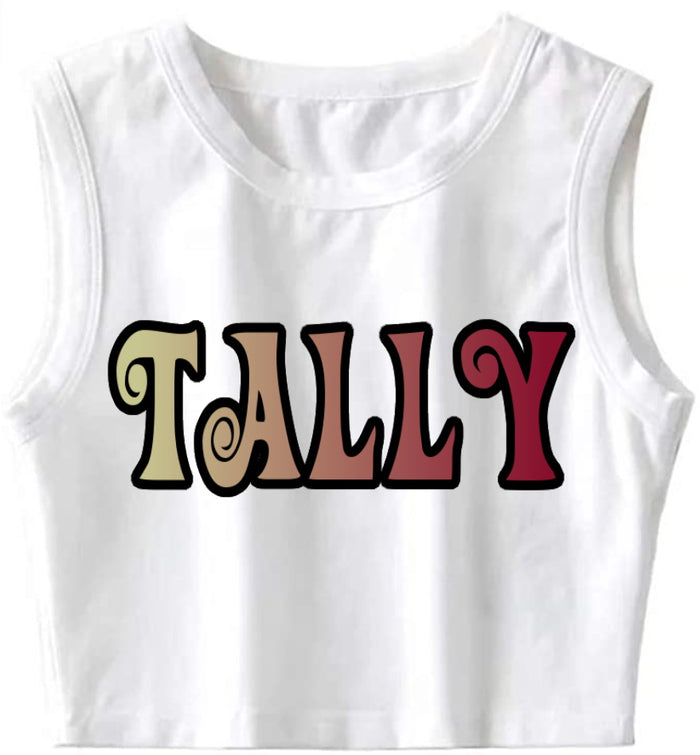 Tally The Ultimate Sleeveless Tank Crop Top (Available in 2 Colors)