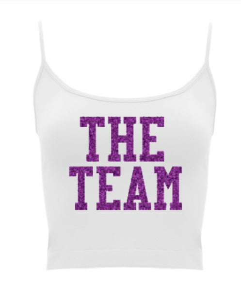 The Team Glitter Seamless Crop Top (Available in 2 Colors)