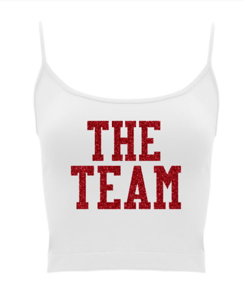 The Team Glitter Seamless Crop Top (Available in 2 Colors)