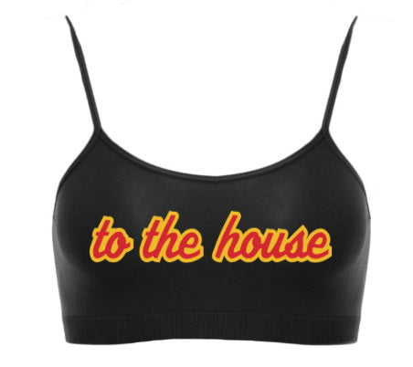 To The House Seamless Spaghetti Strap Super Crop Top (Available in Two Colors)