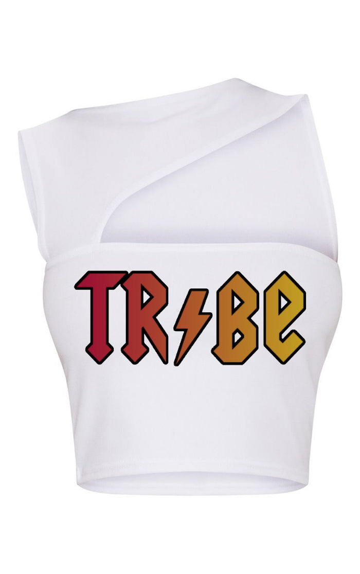 Tribe Cut Out Ribbed Crop Top