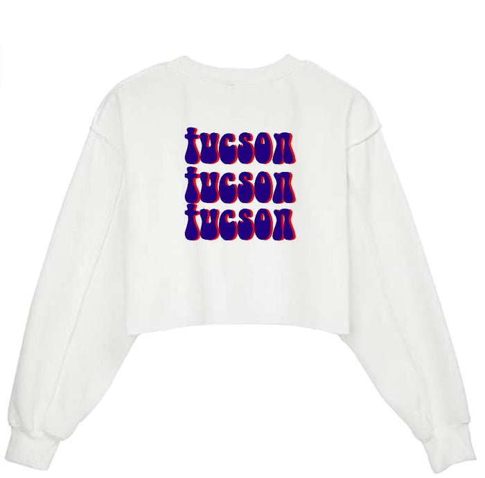 Tucson Raw Hem Cropped Sweatshirt