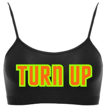 Turn Up Neon Seamless Spaghetti Strap Super Crop Top (Available in Two Colors)