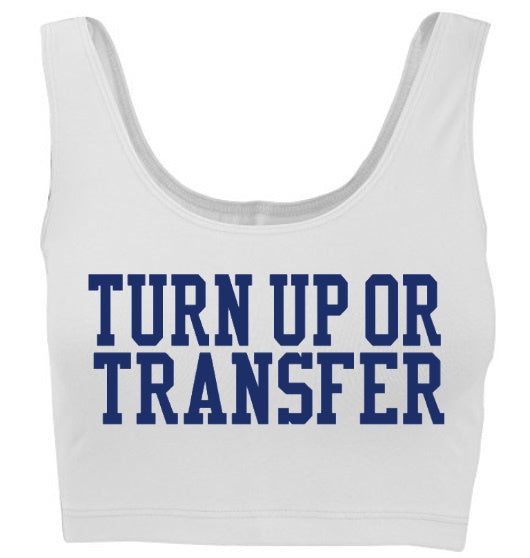 Turn Up Or Transfer Tank Crop Top