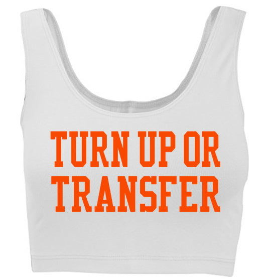 Turn Up Or Transfer Tank Crop Top (Available in 3 Top Colors)