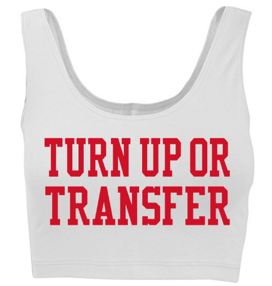 Turn Up Or Transfer Tank Crop Top (Available in 2 Colors)
