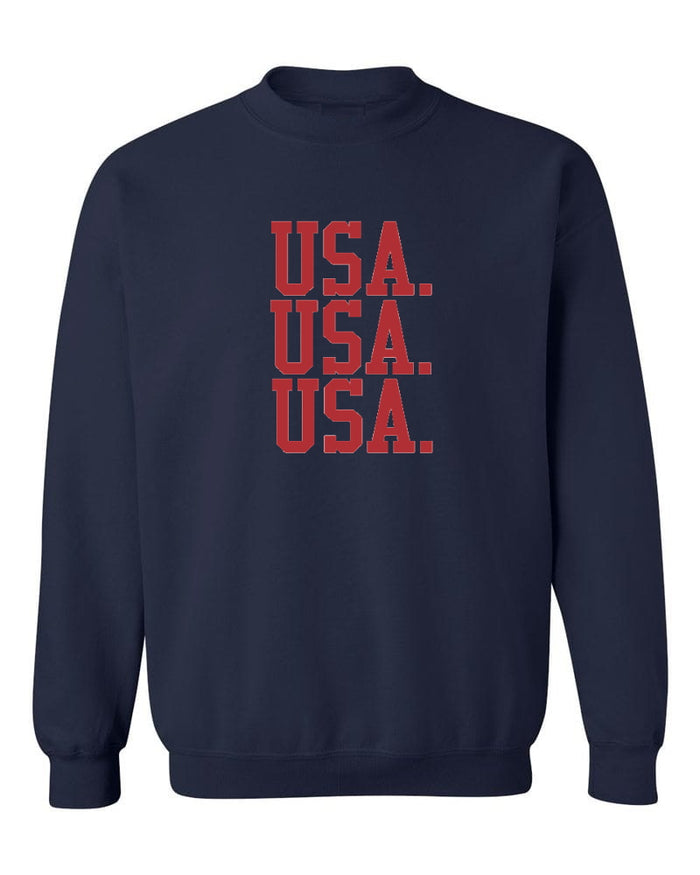 USA. USA. USA. Navy Crewneck